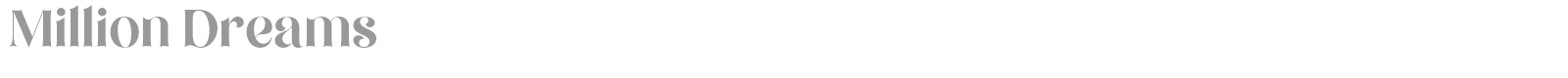 Million Dreams font preview